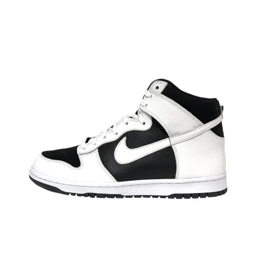 Nike Dunk High Топ Скейтборд Кроссовки Унисекс Белый Черный