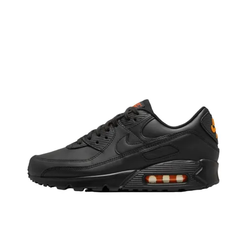 Nike Air Max 90 Повседневные Беговые Кроссовки Унисекс Черные