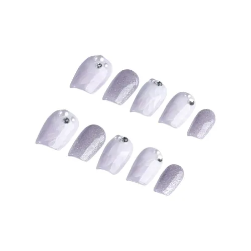 YIYIHE Мягкий Элегантный Модный Сверкающий страз MID Длина Укороченный Короткий Квадрат Круглый Фиолетовый Смузи