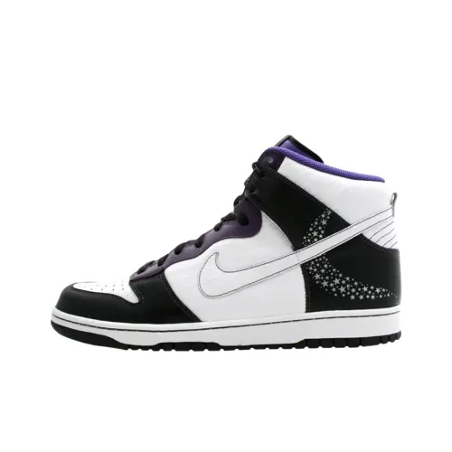 Nike Dunk High Топ Скейтборд Кроссовки Мужские Черные Фиолетовые