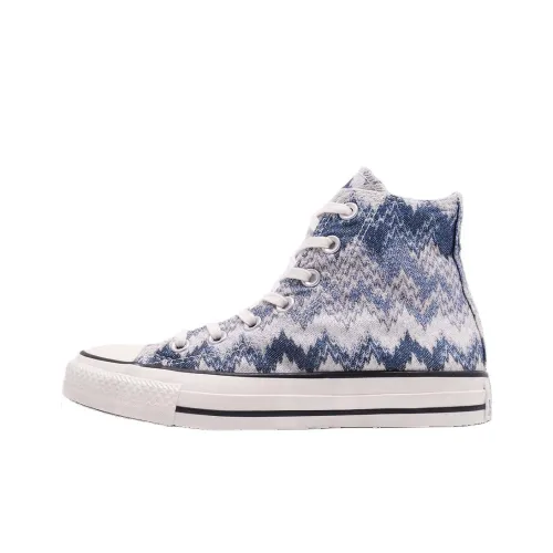 MISSONI x Converse Chuck Taylor All Star High Топ Кеды Унисекс Белый Синий