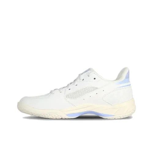 Victor Амортизация Устойчивость к истиранию Дышащая Низкий Верх Бадминтон Обувь Женская Белая Синяя