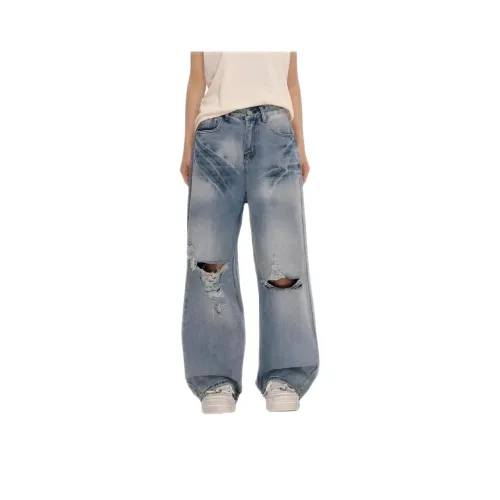 Wooden Rabbit Синий Женские Джинсы