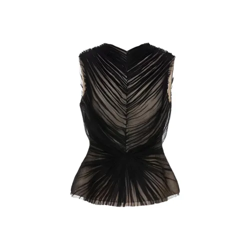 Leather Cat Черные Женские Майки