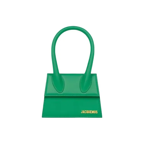 Jacquemus Le Chiquito кожаная сумка среднего размера женская зеленая