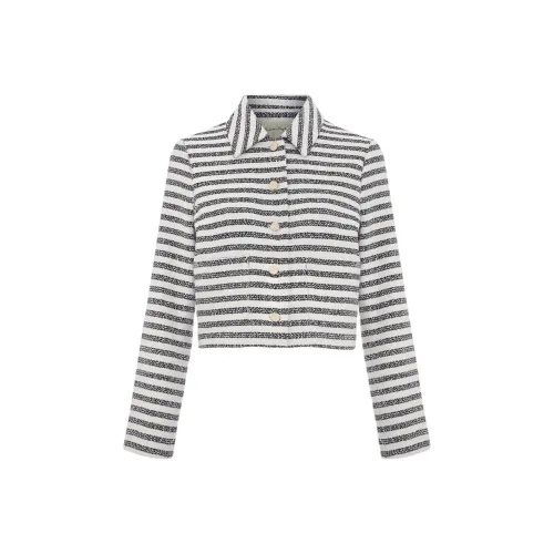 PHASE EIGHT SS25 Neave Stripe Куртка Куртки Пальто Женские