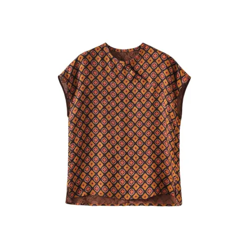 MH Желтые и кофейные женские футболки