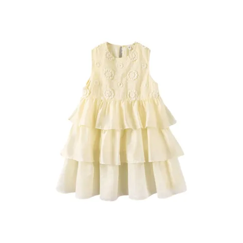 PROTECTCAMEL Желтые Платья для дошкольников