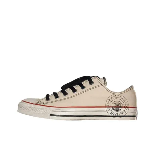Ramones x Converse Chuck Taylor All Star Скейтборд Кроссовки Унисекс Бежевый
