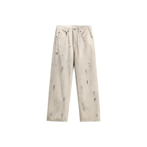 Go it alone Грязно-белый Унисекс Джинсы