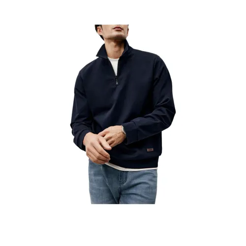 St. H Темно-синий Синий Мужские Толстовки