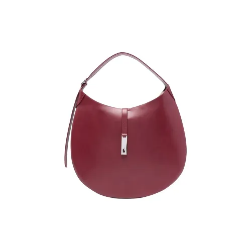 Polo Ralph Lauren Телячья кожа Сумка через плечо Стандартная Женская Красная