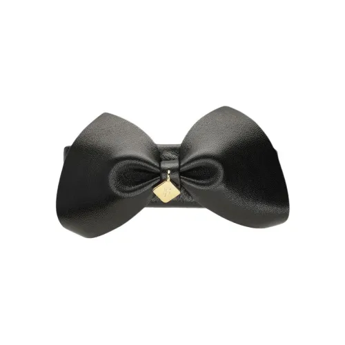 FERRAGAMO Lambskin Заколки для волос Женские Черный