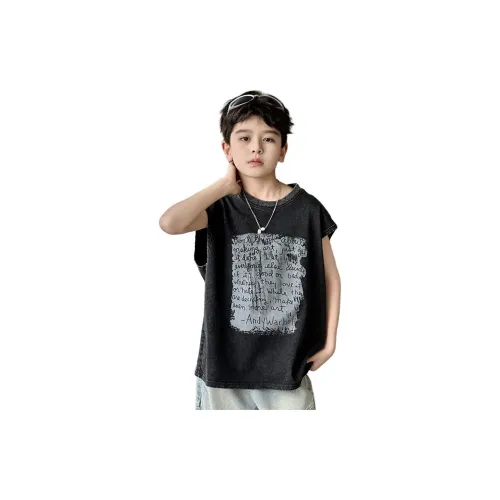 ЮЙЧЖАОЛИНЬ Черный KIDS T Рубашки