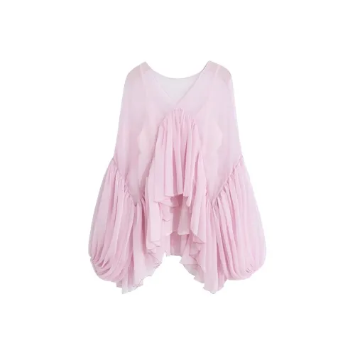 Leather Cat Розовый Женские Рубашки