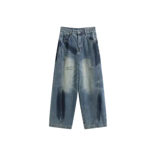 Clog Heel Синий Унисекс Джинсы