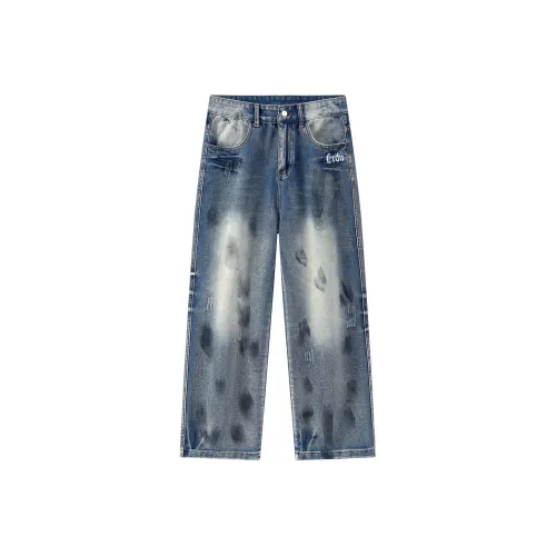 ERDU Синий Унисекс Джинсы