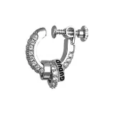 Серьги-кольца "Звездный Hoop" - тройные - одиночные