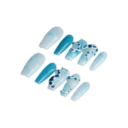 YIYIHE Cute Cartoon Snake MID Cropped Short Square Round Blue Jump Color