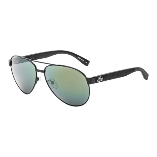Солнцезащитные очки LACOSTE Collaboration Aviator из металла мужские матовые зеленые