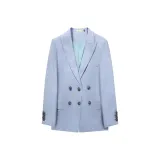 Светло-синий костюм пальто MB08
