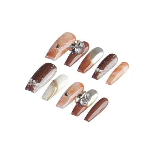 YIYIHE Французский Коричневый Кожа Улучшающий Модный Элегантный MID Длина Укороченный Короткий Квадратный Круглый Однотонный