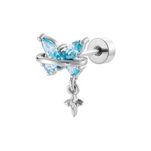 VERENA REINE Титановые стальные серьги-гвоздики для женщин