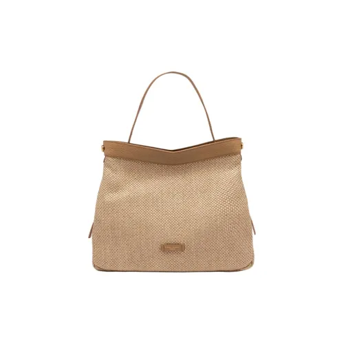 GIANNI CHIARINI Рафия Плечевая сумка Стандартная Женская Бежевая