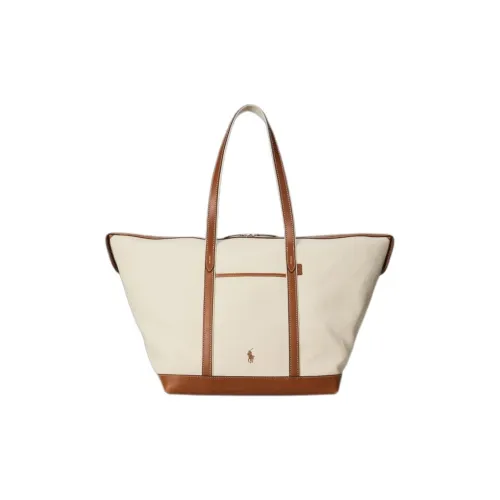 Polo Ralph Lauren Ткань Коровья Кожа Плечевая Сумка Большая Женская Многоцветная
