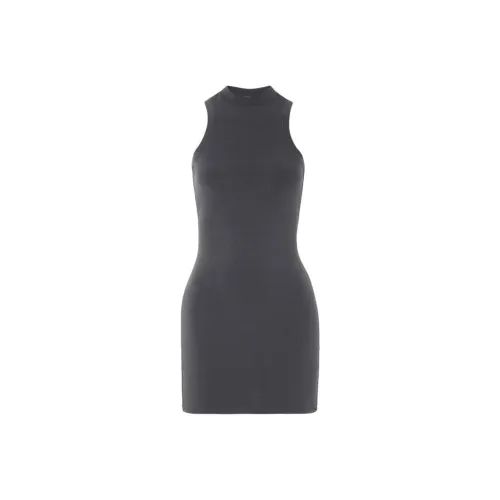 SKIMS Серые Женские Платья без рукавов