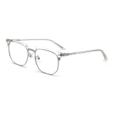 Прозрачный Серебряный [Защита от синего света, 0 диоптрий, меняющий цвет [Серый, Коричневый, Синий, Фиолетовый, Розовый, Оранжевый]] Записка Цвет