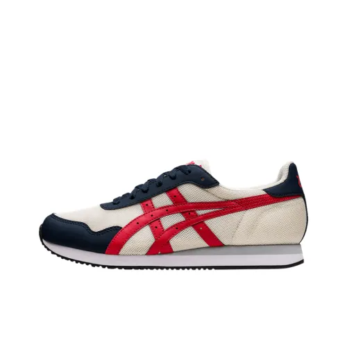 Asics Tiger Runner Беговые кроссовки Унисекс Белый Красный