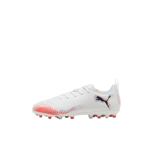 PUMA FUTURE 8 Детские футбольные бутсы Низкий топ Белый/Оранжевый Красный/Черный Kids