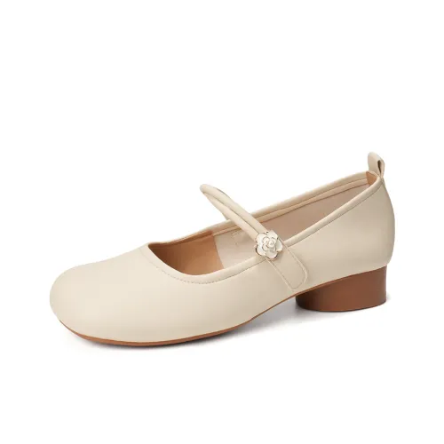 Lanza Mary Jane обувь женские абрикосового цвета
