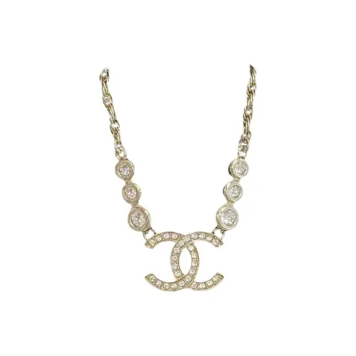 CHANEL Кристальные ожерелья Унисекс Золото