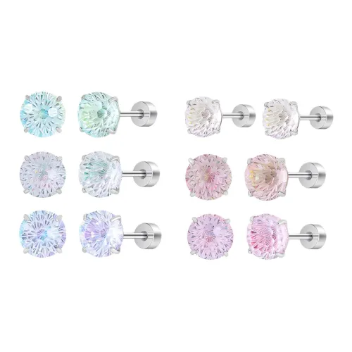 MISS XIA JWY Титановые стальные серьги-гвоздики унисекс