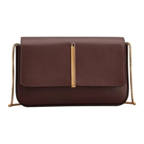 TOD'S Телячья кожа Сумка через плечо Мини Женская Бордовый