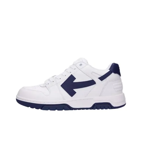 Off Белый Out Of Office Низкий Топ Стильные Скейтбординги Женские Белый Синий