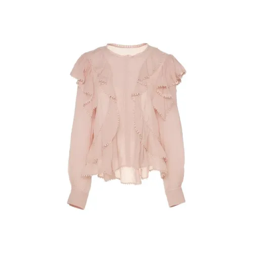 Leather Cat Розовый Женские Рубашки