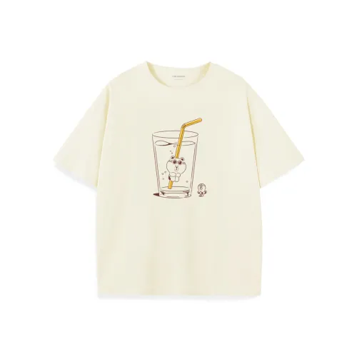 LINE FRIENDS Бурый медведь T-рубашка унисекс