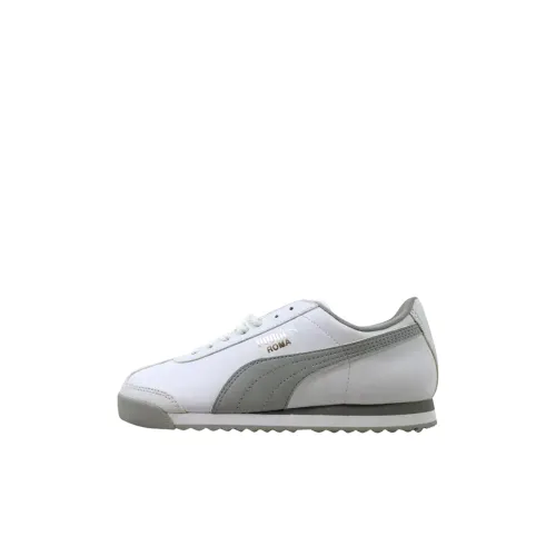 PUMA Roma Basic Low Top Детские Тренировочные Кроссовки Белые Унисекс