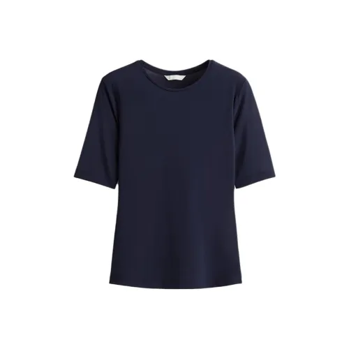 H&M Морской Синий Женские T-Рубашки