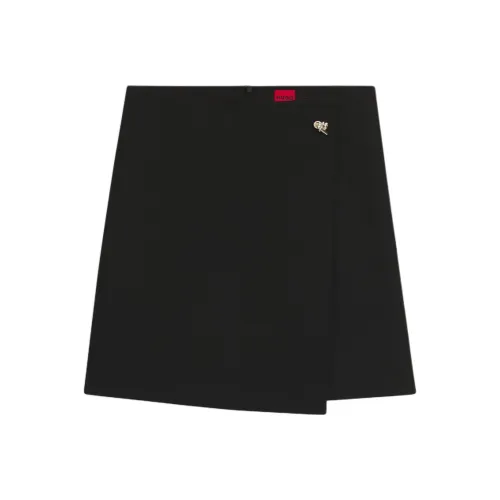 Hugo Boss Черные Повседневные Короткие Юбки для Женщин