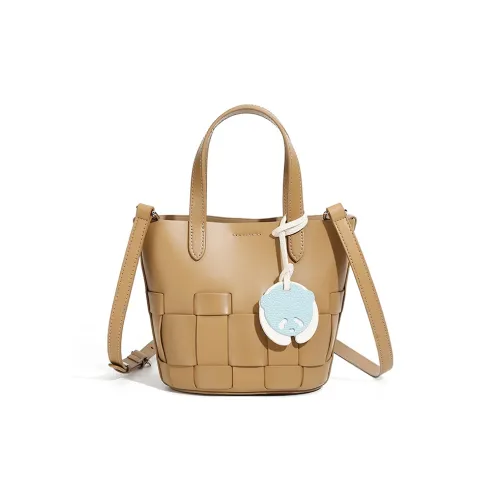 DIFFERENT FACES Сумка через плечо из коровьей кожи женская абрикосовая