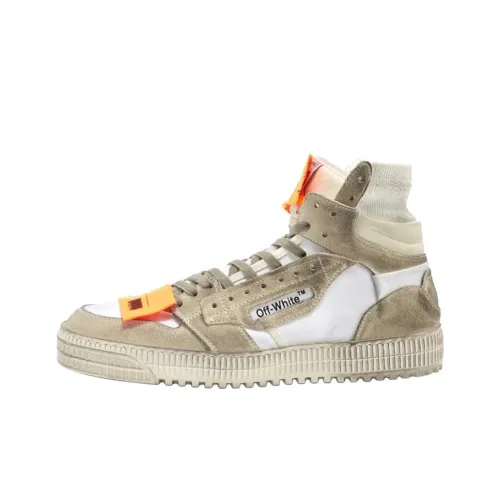 OFF Белый OFF COURT 3,0 Кроссовки Высокие Стильные Скейтбординг Мужской Каменно-Серый