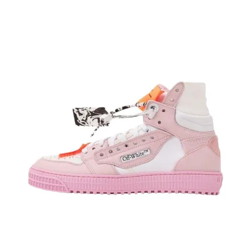 OFF Белый OFF COURT Высокие Кроссовки для скейтбординга Женские Розово-белый
