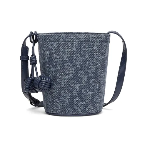 ST SAT Ткань Сумка через плечо Стандартная Женская Темно-синий Светло-синий