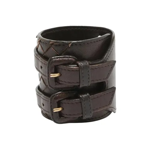 Bottega Veneta Кожа Браслеты Унисекс Темно-коричневый