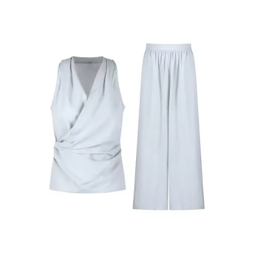 TIBINB Светло-синий Повседневные костюмы для женщин