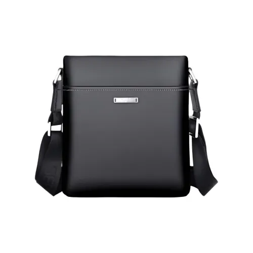 SEPTWOLVES Сумка через плечо из коровьей кожи мужская черная